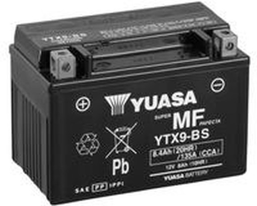 Bateria da motocicleta Yuasa YTX9BS