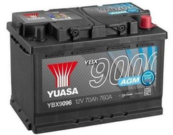 Bateria YUASA 70AH START & STOP + direita 278x175x190