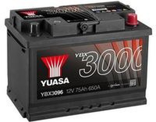 Batterie YUASA 75ah + droite 278x175x190