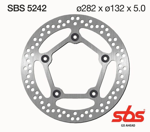 Disco de freio dianteiro SBS Tmax 530