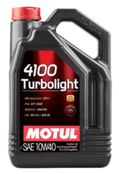 Lubrificante Motul 4100 TURBOLIGHT 10W40 5L