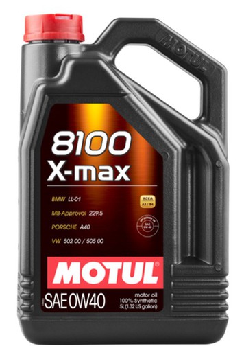 Lubricante Motul 8100 X-MAX 0W40 5L