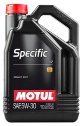 Lubricante Motul SPECIFIC RN17 5W30 5Lts