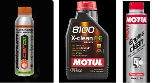 Motul 8100 X-CLEAN FE C2 / C3 5W30 5 Litres + MOTUL ENGINE CLEAN + CEROIL ANTIFRICCION