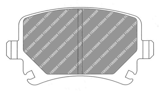 Pastilla Ferodo Ds2500 Fcp1636H