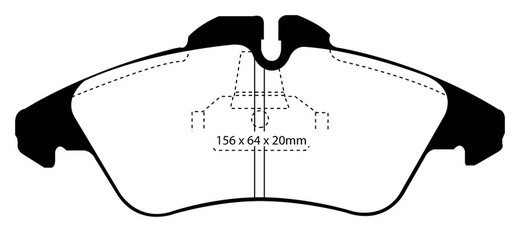 Ebc DP1071 / 2 pastilhas de freio