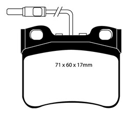 Plaquettes de frein Ebc DP1111