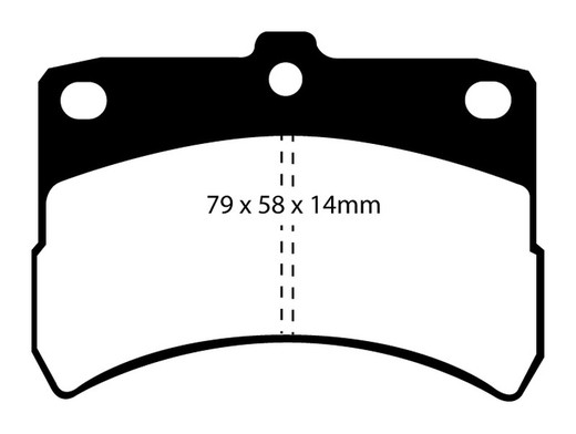 Plaquettes de frein Ebc DP1335