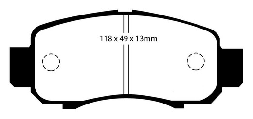 Plaquettes de frein Ebc DP1355