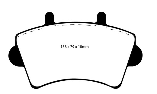 Plaquettes de frein Ebc DP1386