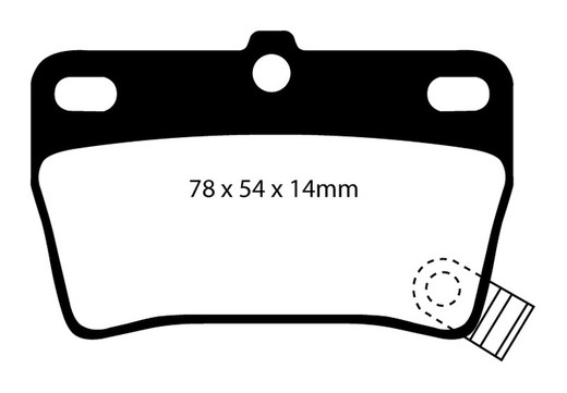 Plaquettes de frein Ebc DP1403