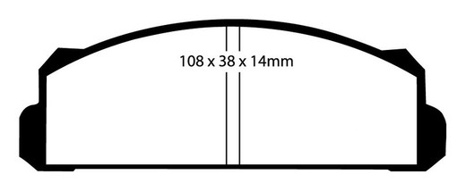 Ebc DP144 pastilhas de freio