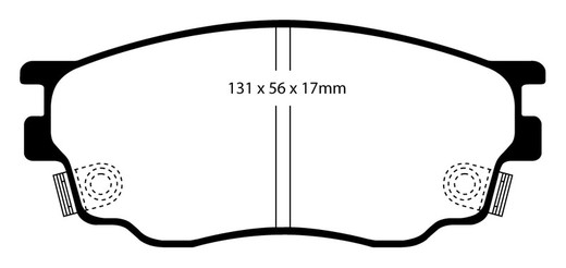 Plaquettes de frein Ebc DP1464