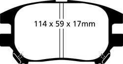 Ebc DP1658 pastilhas de freio