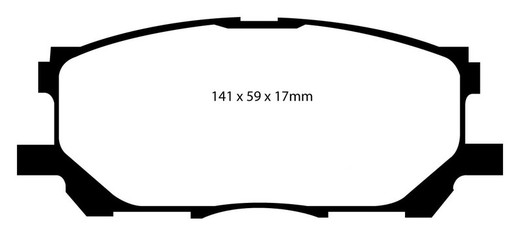 Plaquettes de frein Ebc DP1681