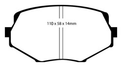 Plaquettes de frein Ebc DP21002