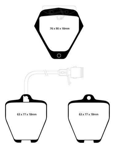 Plaquettes de frein Ebc DP21012