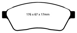 Pastillas de freno ebc DP21859