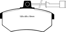 Ebc DP2486 pastilhas de freio