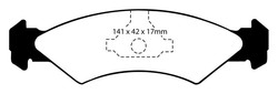 Ebc DP2512 pastilhas de freio