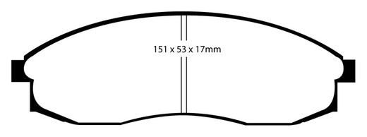 Plaquettes de frein Ebc DP31082C