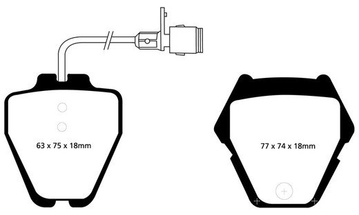 Plaquettes de frein Ebc DP31328C