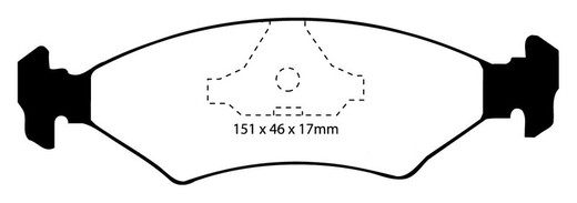 Plaquettes de frein Ebc DP3415C