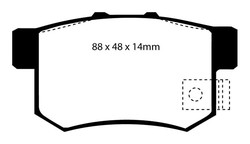 Pastilhas de freio Ebc DP3781 / 2C