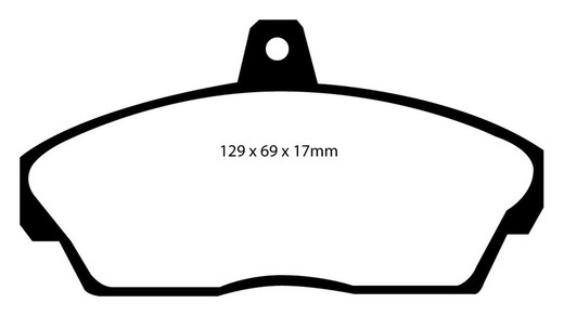 Plaquettes de frein Ebc DP3815C