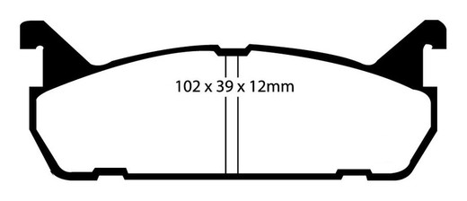 Plaquettes de frein Ebc DP3828C