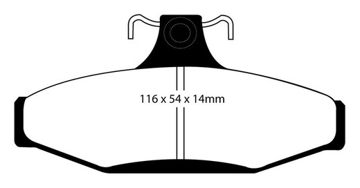 Plaquettes de frein Ebc DP41501R