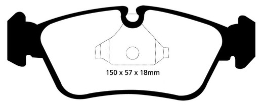 Ebc DP41587R pastilhas de freio