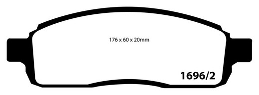 Ebc pastilhas de freio DP41696 / 2R