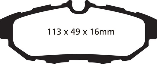 Ebc DP41870R pastilhas de freio