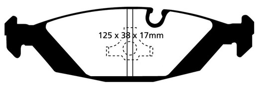 Plaquettes de frein Ebc DP4447R