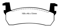 Plaquettes de frein Ebc DP484