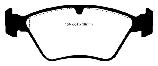 Ebc DP4976R pastilhas de freio