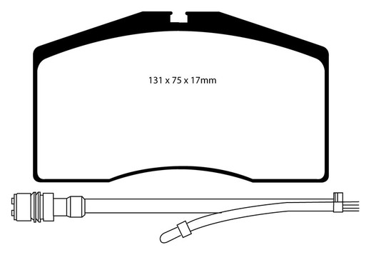 Ebc DP4997R pastilhas de freio