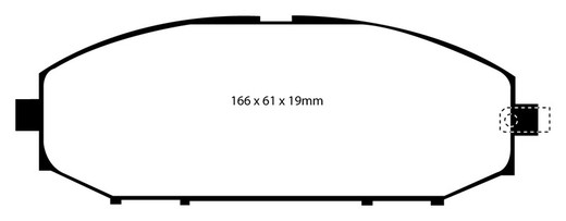 Plaquettes de frein Ebc DP61280