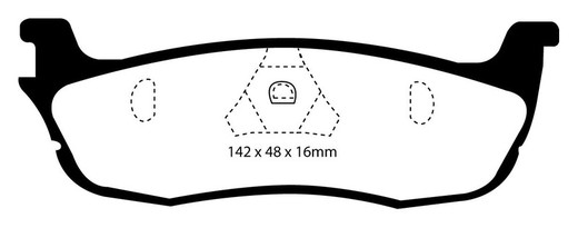 Ebc DP61601 pastilhas de freio