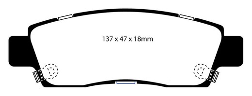 Plaquettes de frein Ebc DP61672