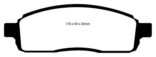 Plaquettes de frein Ebc DP61696 / 2