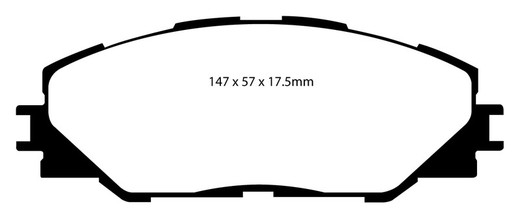 Ebc DP61792 pastilhas de freio