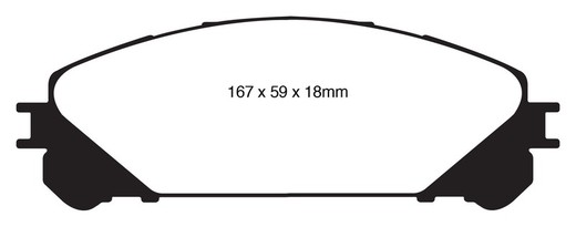 Plaquettes de frein Ebc DP61837