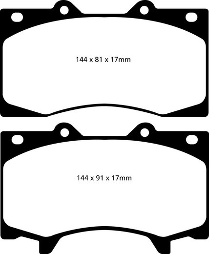 Ebc DP62125 pastilhas de freio