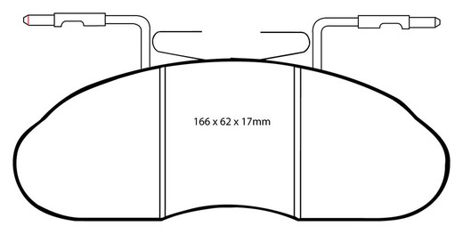 Ebc DP633 / 2 pastilhas de freio