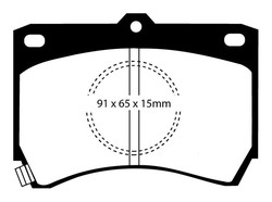 Plaquettes de frein Ebc DP655