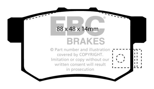 Ebc DP6781 / 2 pastilhas de freio