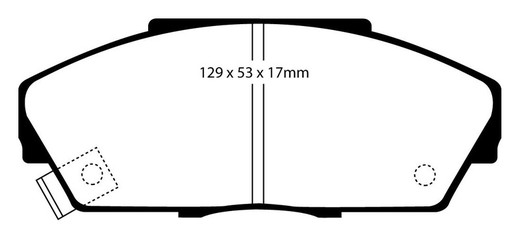 Plaquettes de frein Ebc DP719