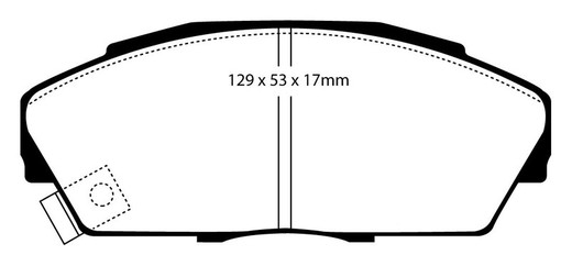 Ebc DP719 / 2 pastilhas de freio